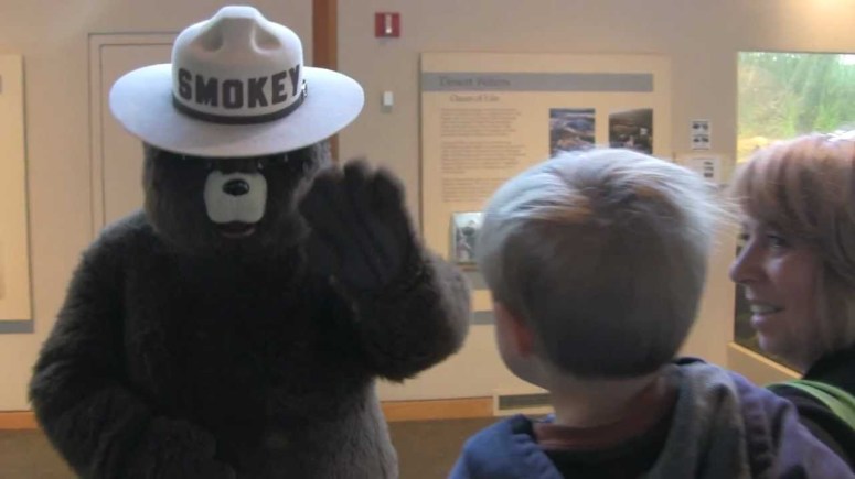 smokey bear and family